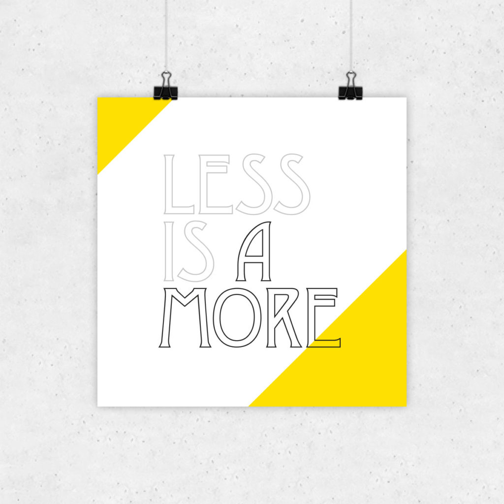 Less Is More In Amore